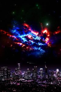 科幻动作电影海报，宇宙飞船在星际战场爆炸，特效震撼视觉冲击力强